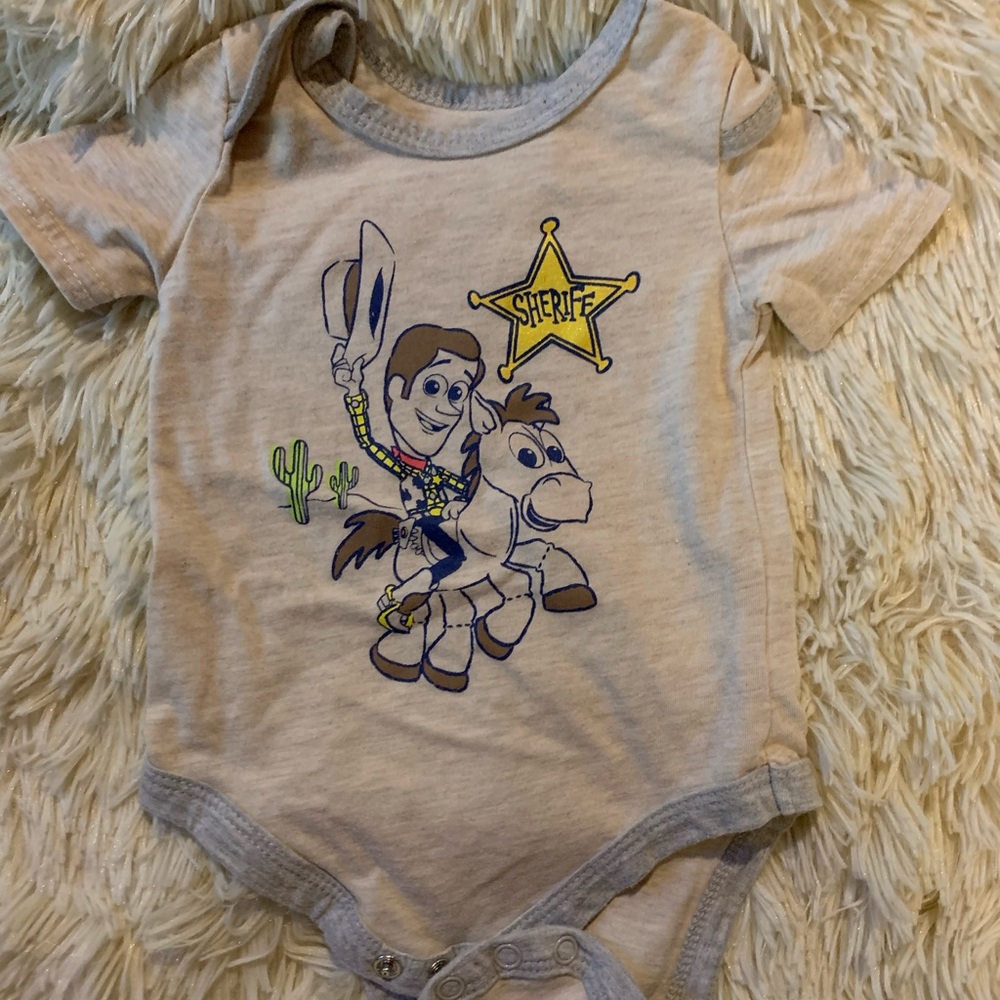 Toy Story Onesie w: Woody and Bullseye